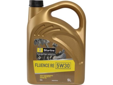 Моторна олива FLUENCE RN / 5W30 / 5л. / (ACEA С4, RENAULT RN0720) STARLINE NARE5