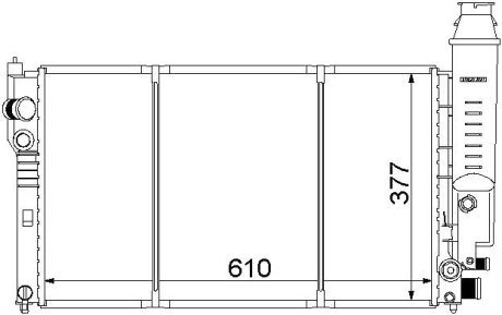 Радиатор охолодження STARLINE PE2097