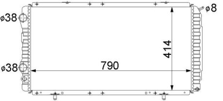 Радиатор охолодження STARLINE PE2150