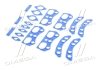 Р/к прокладки ГБЦ ЯМЗ Євро 238БЕ2, 7511 (синій силікон, на 1 г/б) TEMPEST 7511-1003004 (фото 3)