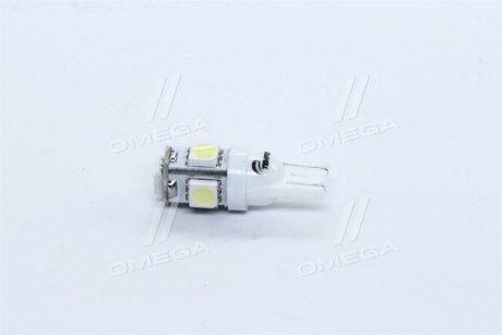 Лампа LED б / ц габарит і панель приладів T10-5SMD W2.1x9.5d 12V WHITE <>.. TEMPEST Tmp-14T10-12V (фото 1)
