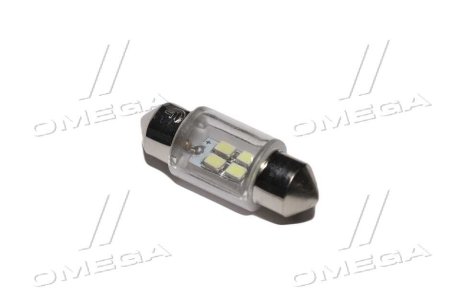 Лампа LED софiтна C5W 12V T11x31-S8.5 (4 SMD size3528) WHITE <> TEMPEST Tmp17T11(4SMD)-12V