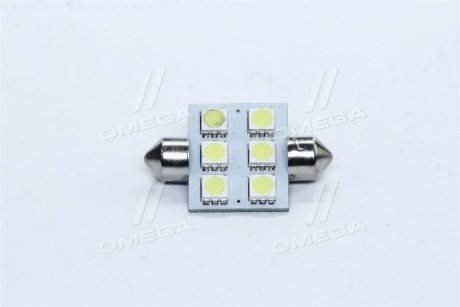 Лампа LED Софітні C5W 12V T11x36-S8.5 (6SMD, розмір 5050) белый <> TEMPEST Tmp-23T11-12V