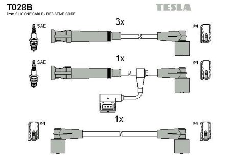 Провода TESLA T028B (фото 1)