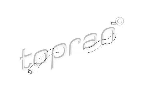 Металлический патрубок системы охлаждения TOPRAN / HANS PRIES 103 002