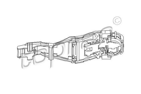 Ручка двери TOPRAN / HANS PRIES 111185