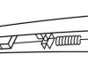 Щетка стеклоочистителя каркасная задняя 180mm (7\\) ExactFit Rear Citroen C4 (LC), DS3, DS4 (EX180B) Trico EX180 (фото 1)