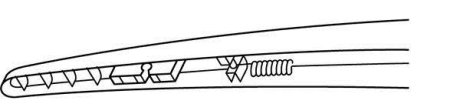 Щетка стеклоочистителя каркасная задняя 180mm (7\\) ExactFit Rear Citroen C4 (LC), DS3, DS4 (EX180B) Trico EX180 (фото 1)