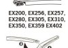 Щетка стеклоочистителя каркасная задняя 250mm (10\\) ExactFit Rear Toyota Auris Touring Sports (E18) (EX256B) Trico EX256 (фото 3)