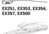 Щетка стеклоочистителя каркасная задняя 350mm (14\\) ExactFit Rear BMW X-3, Citroen C-4, Mazda 3 (BK), Mitsubishi ASX (EX357B) Trico EX357 (фото 4)