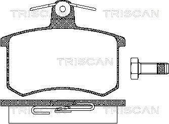 Колодки гальмівні дискові TRISCAN 8110 10116