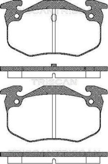 Колодки гальмівні дискові TRISCAN 8110 10943