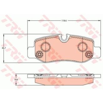 Колодки тормозные TRW GDB2102