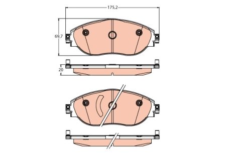 Колодки гальмівні дискові TRW GDB2219