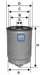 Паливний фільтр UFI 24.378.00 (фото 1)