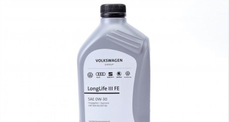 Олива моторна LongLife III FE 0W-30, 1л. VAG GS55545M2