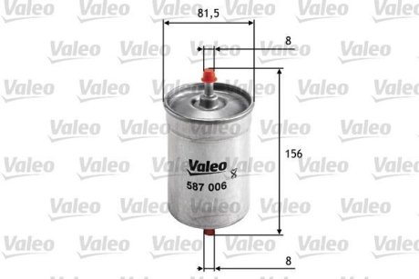 Топливный фильтр Valeo 587006 (фото 1)