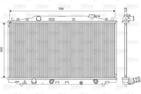 Радиатор системи охолодження Valeo 701551