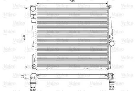 Радиатор системи охолодження Valeo 701563 (фото 1)