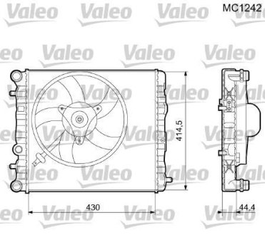 Радиатор Valeo 733062