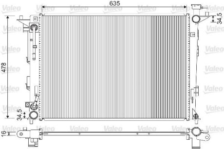 Радиатор системи охолодження Valeo 733213 (фото 1)