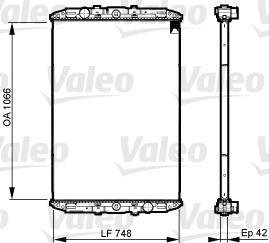 Радиатор охолодження двигуна Valeo 733509