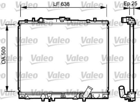 Радиатор Valeo 734424 (фото 1)