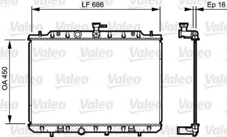 Радиатор системи охолодження Valeo 735205 (фото 1)