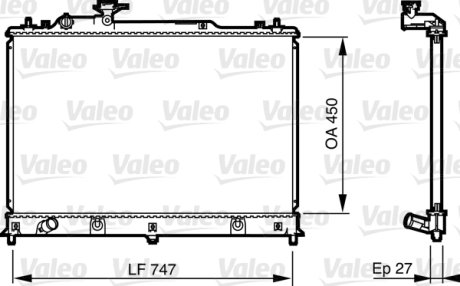 Радиатор системи охолодження Valeo 735577 (фото 1)