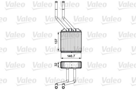 Радиатор опалення Valeo 811520