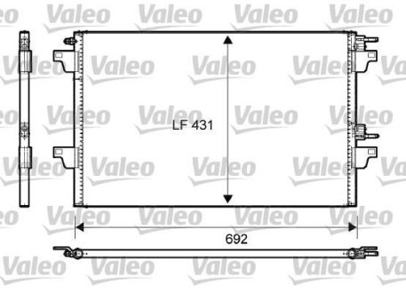 Радиатор кондиціонера Valeo 814007