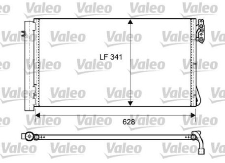 Радиатор кондиціонера Valeo 814012