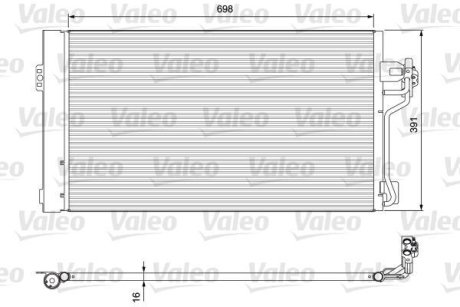 Радиатор кондиціонера Valeo 814391 (фото 1)