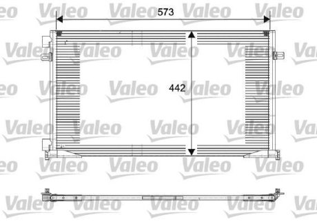Радиатор кондиціонера Valeo 817644
