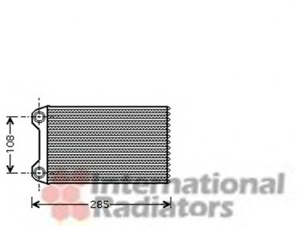 Радиатор обігрівача AUDI A4 ALL 00- LHD Van Wezel 03006223