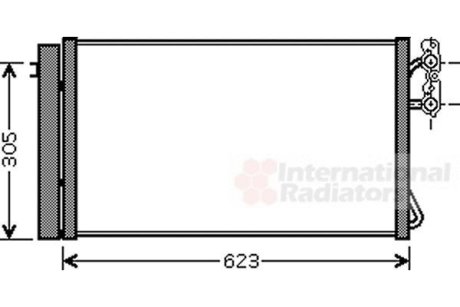 Радиатор кондиціонера Van Wezel 06005296