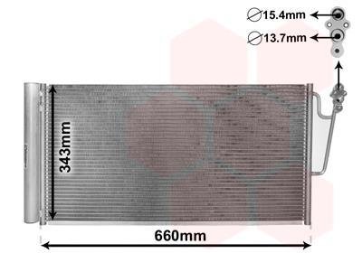 Радіатор кондиціонера Van Wezel 06005363