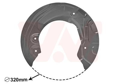 Захист гальмівного диска Van Wezel 0627372