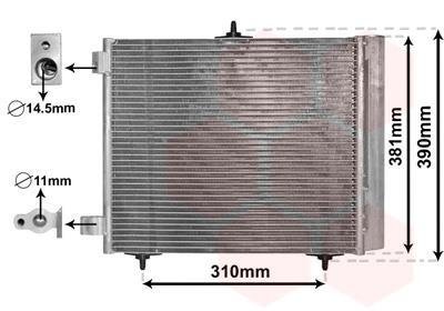 Радиатор кондиціонера Van Wezel 09005205