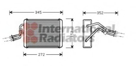 Радиатор пічки Van Wezel 18006317 (фото 1)