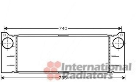 Радиатор інтеркулера Van Wezel 30004473