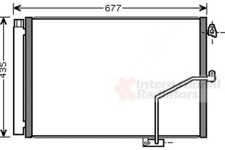 Радиатор кондиціонера Van Wezel 30005450