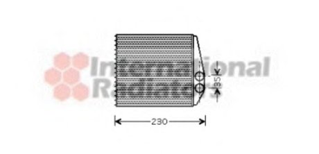 Радиатор опалювача VECTRA C/SIGNUM/SB9-3 02- Van Wezel 37006355