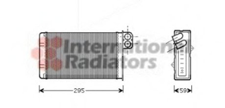 Радиатор пічки Van Wezel 40006240 (фото 1)