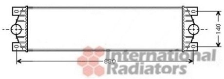 Радиатор інтеркулера Van Wezel 43004359 (фото 1)