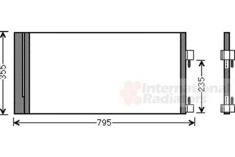 Радиатор кондиціонера Van Wezel 43005430