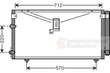 Радиатор кондиціонера Van Wezel 53005383