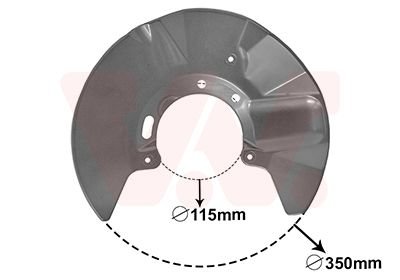 Захист гальмівного диска Van Wezel 5897371