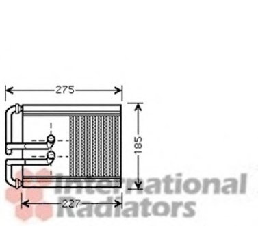 Радиатор обігрівача HYUNDAI TUCSON (вир-во) Van Wezel 82006168 (фото 1)