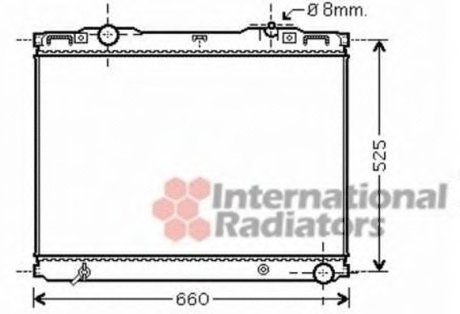 Радиатор охолодження SORENTO 25CRDi MT 02- (вир-во) Van Wezel 83002133